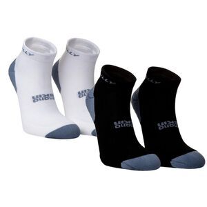Hilly Mens Active Ankle Socks (Pack of 2) / White/Black/Gray
